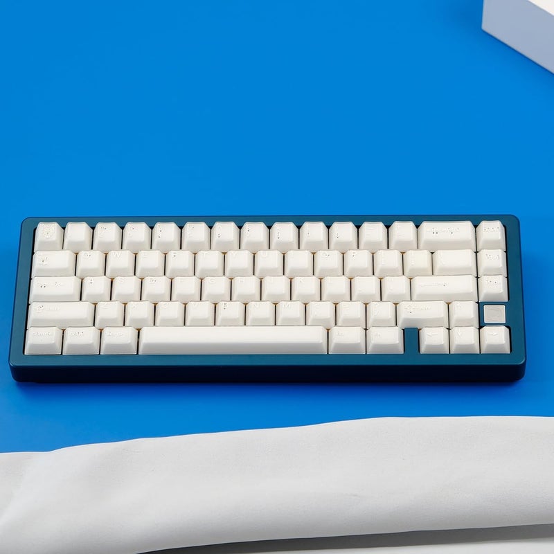 Sumgsn 114 Keys Doubleshot White Translucent Keycaps Cherry Profile Custom Keycap Set Fit for Cherry Mx Switches Mechanical Keyboard - Image 4